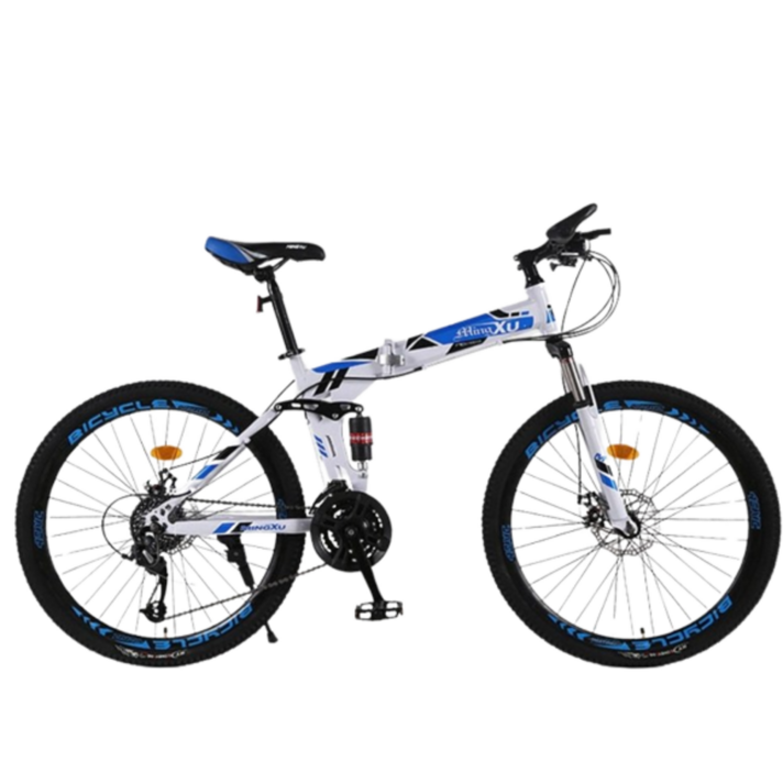 접이식산악자전거 24인치 26인치 화이트 블랙 MTB, (화이트) 쇼바x 24단 26인치