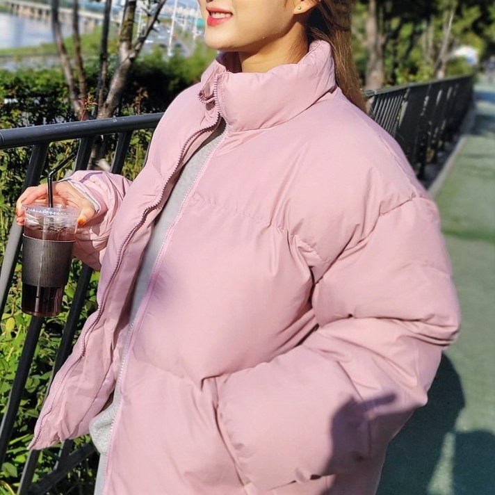 에잇티즈 스트릿 힙스타일 따뜻하고 가벼운 에어 웰론 숏패딩