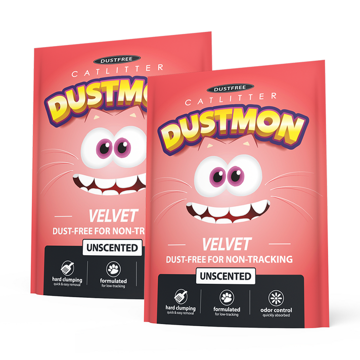 더스트몬 벤토나이트 벨벳 무향 고양이모래 7kg 2봉, 7kg, 2개, 무향