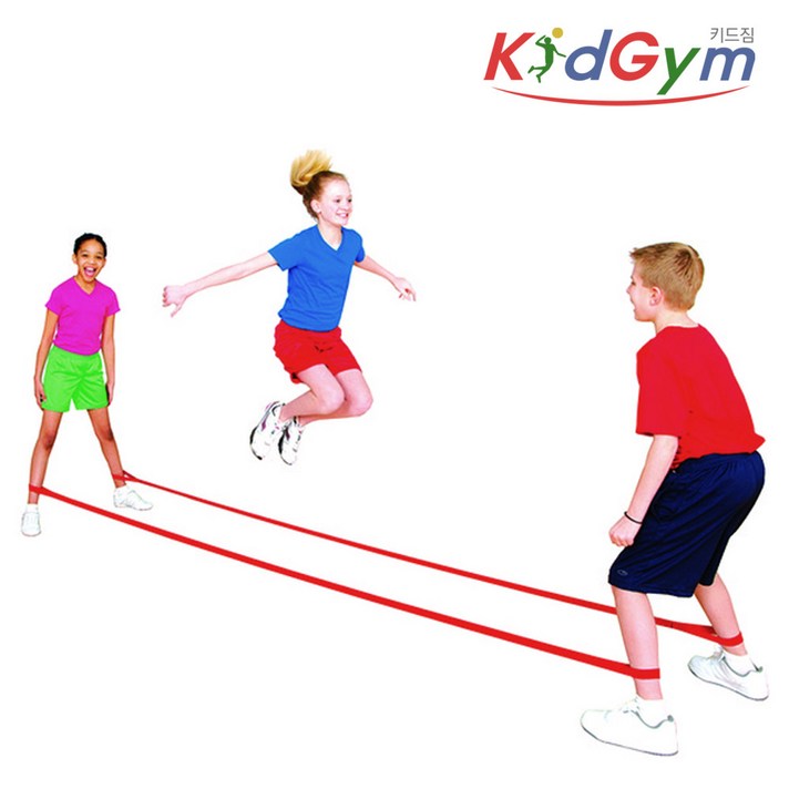 고탄력 점프밴드 2개입 1세트 고무줄 점핑 학교체육, 고탄력 점프밴드 2개입 1세트-색상 랜덤발송