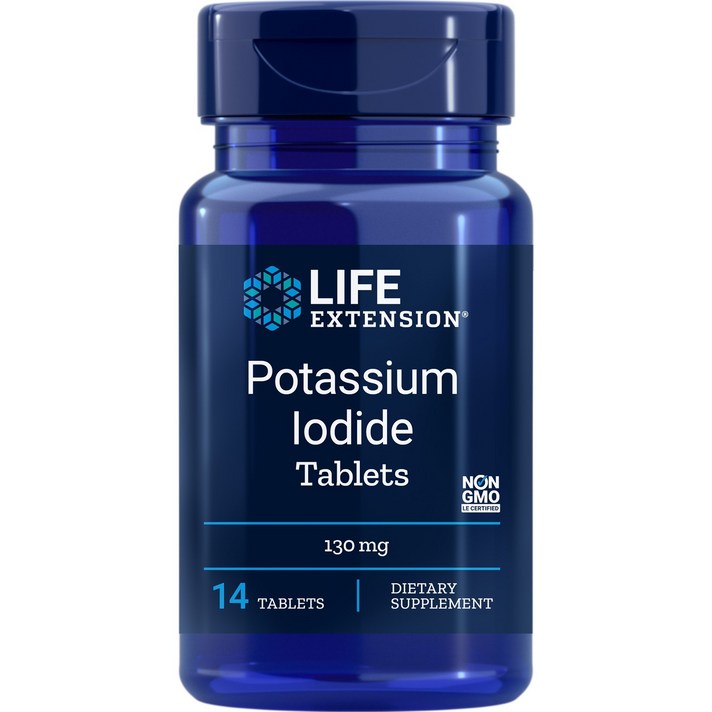라이프익스텐션 포타슘 아이오다이드 130mg 타블렛, 14개입, 1개