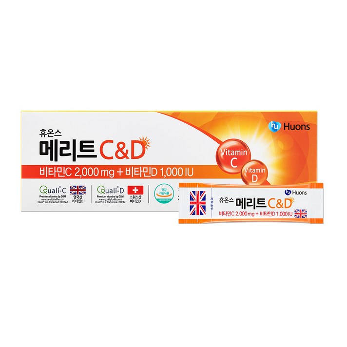 휴온스 메리트 C&D 프리미엄 비타민, 2g, 60개