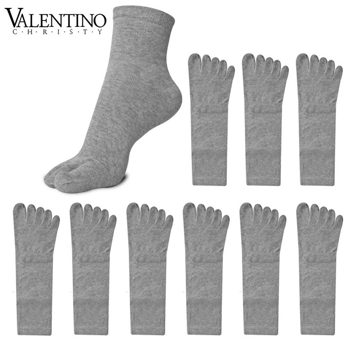 [3+3+3+1] 10켤레 VC 발렌티노 남자 순면 99% 항균 땀흡수 무좀 발가락양말