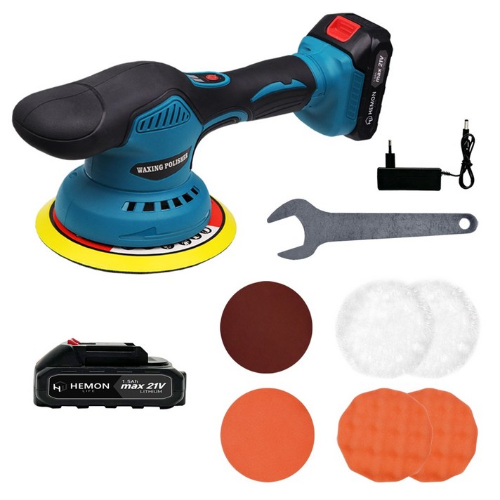 헤이즈 무선 자동차 광택기 유막제거 폴리셔 세트, EQ260K