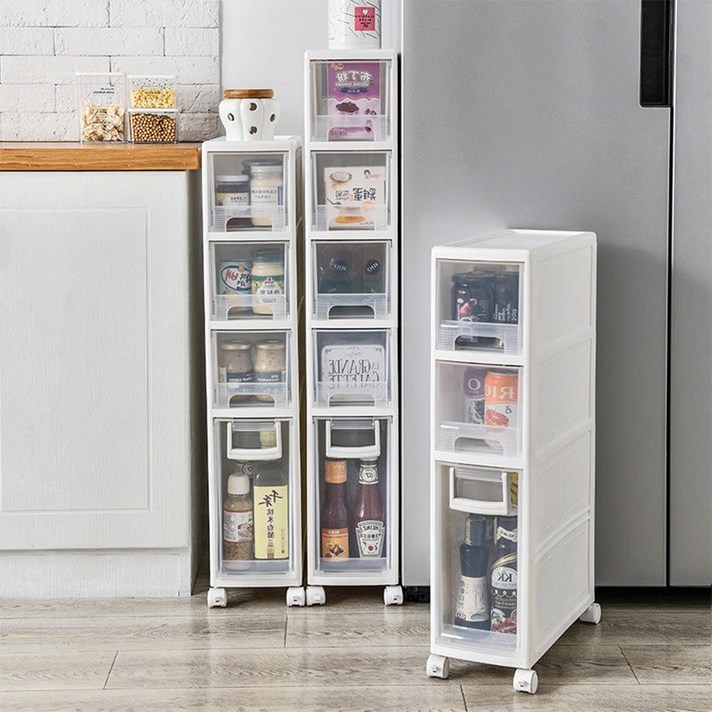  노틈 틈새수납장160, 3단, 1개 