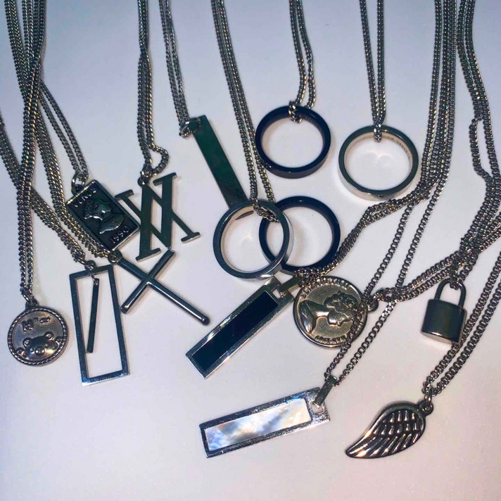 0848 남자 목걸이 여자 목걸이 써지컬 스틸 목걸이 14종 모음