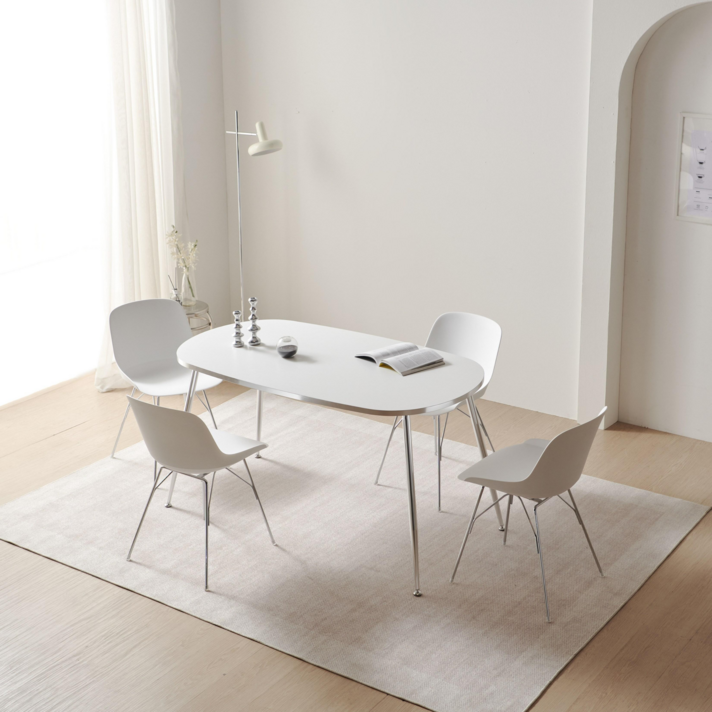 에이엘디자인 23T 퓨리 타원형 식탁 테이블 6인 1200, 1400, 1600