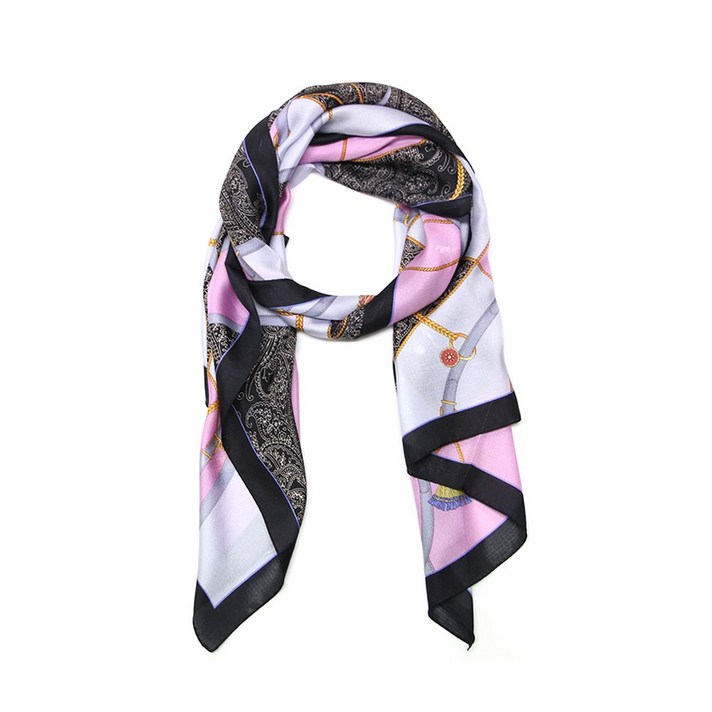 엘르 태슬페이즐리롱 실크 여성스카프 SE049S314