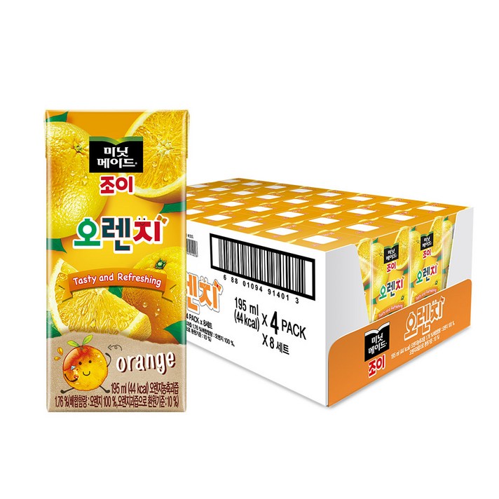 코카콜라[본사직영] 미닛 조이오렌지 195TTR 8X4