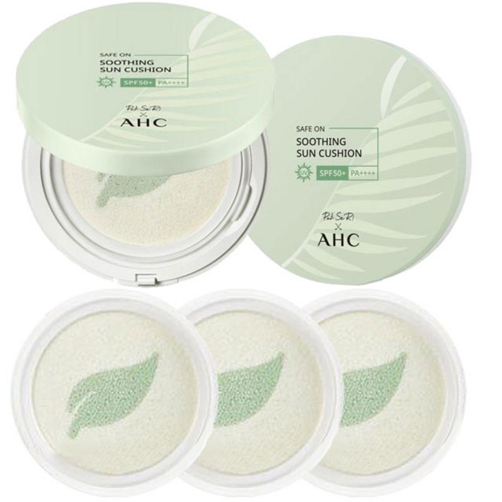 2021년 최신상 AHC 선쿠션 시즌5 세이프온 수딩 썬쿠션 방송구성세트, 1세트