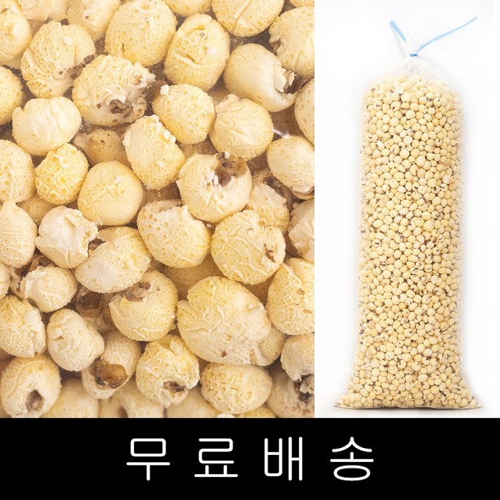 코리아푸드 팝콘강냉이 옥수수팝 1.3kg 1개 box포장