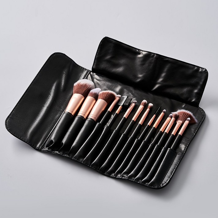 디하우트 메이크업 브러쉬 세트 14종 (파우더 파운데이션 아이섀도우 블러셔 쉐딩 등)