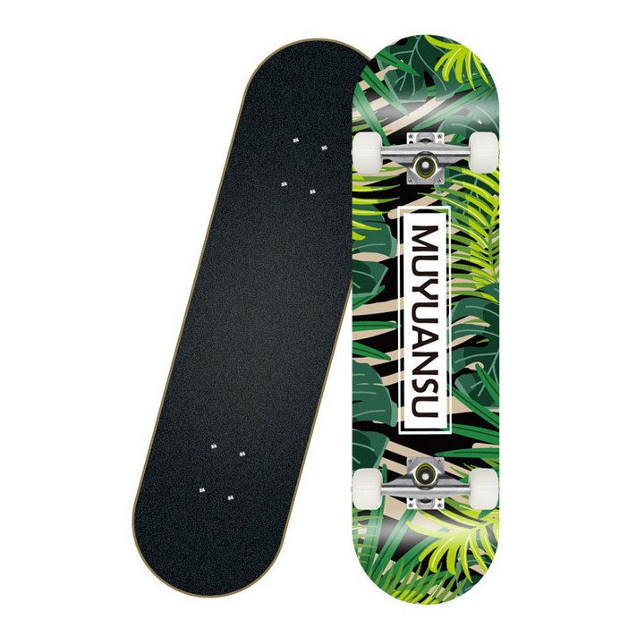 스케이트 보드 80CM 초보자 성인 어린이 더블 로커 4 륜 메이플 보드 전문 보드 고속 드리프트 스케이트 보드