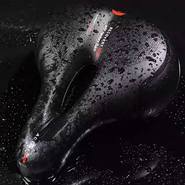 에쉬울프 자전거안장 쿠션안장 MTB 편안한안장, 블랙, 1개