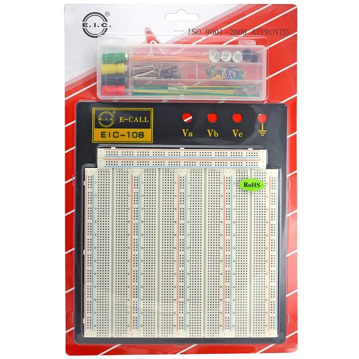 E-CALL EIC-108J 브레드보드 빵판 (점퍼와이어 포함)