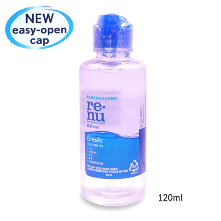 리뉴 후레쉬 렌즈 세정액, 120ml, 7개