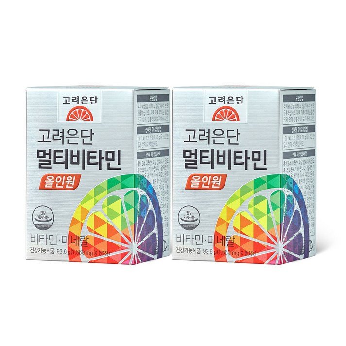 고려은단 멀티비타민 올인원 60정, 2개