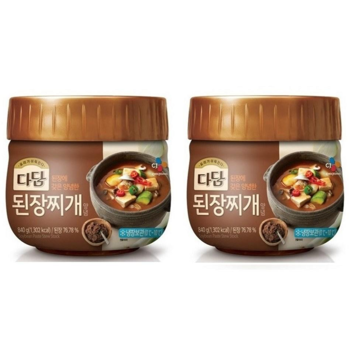 cj제일제당 다담된장찌개전용840gx2개, 840g, 2세트