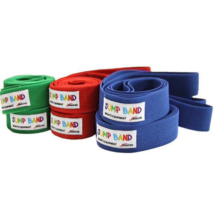 썬버드 고탄력 점프밴드 점핑 고무줄 밴드 놀이 2개입, 블루(2개 1세트)