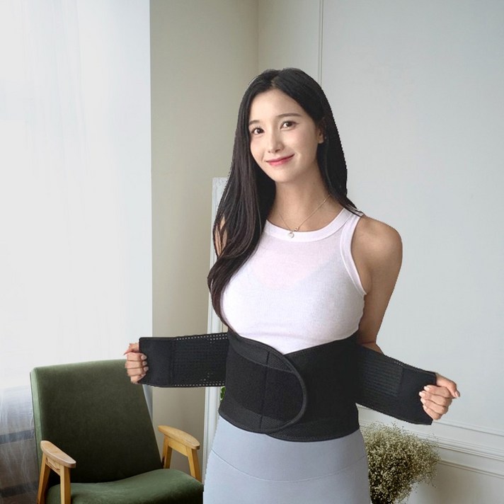 ESPOREX 액티브 허리보호대 허리복대 척추 지지대 벨트, 사이즈 L, 1개