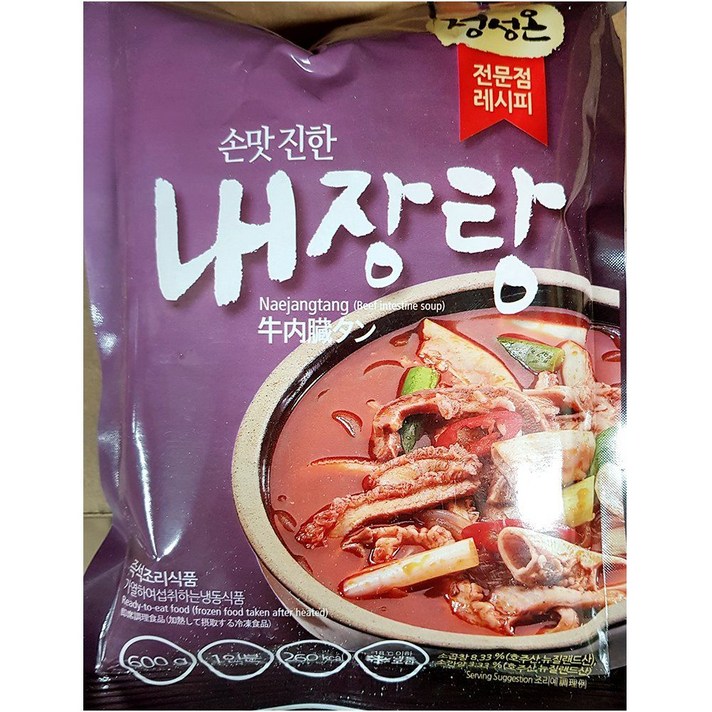 업소용 식당 식자재 재료 초원 소내장탕 600g X25, 본상품선택