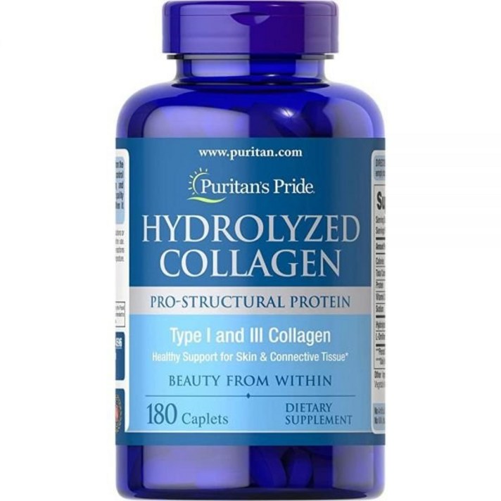  Puritan\'s Pride 퓨리탄 프라이드 Hydrolyzed Collagen 하이드로라이즈드 콜라겐 1000mg 180정, 1개, 상세내용 참조 
