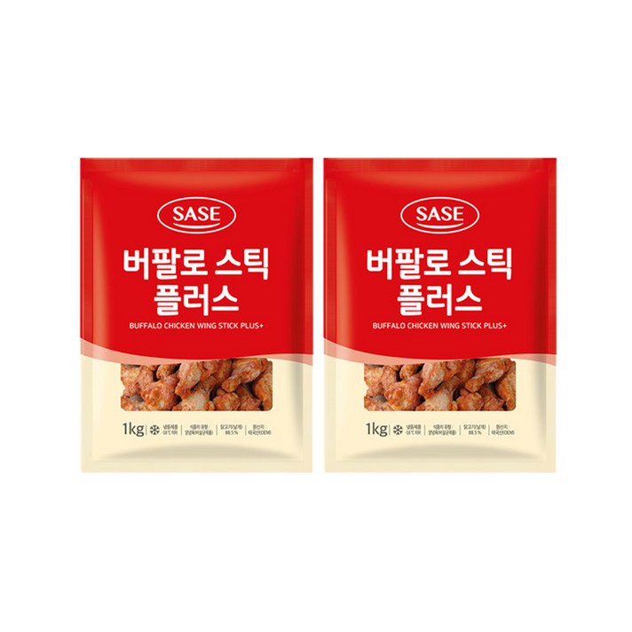 사세 버팔로봉(스틱)+버팔로봉(스틱) 각1Kg 에어프라이어 치킨요리, 1개, 1kg