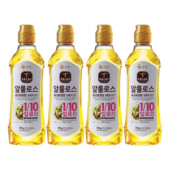 큐원 트루스위트 알룰로스, 700g, 4개