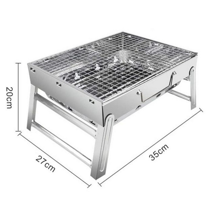 800도씨화로대 휴대용 스테인레스 스틸 바베큐 용광로 그릴 피크닉 접이식 미니 그릴 숯