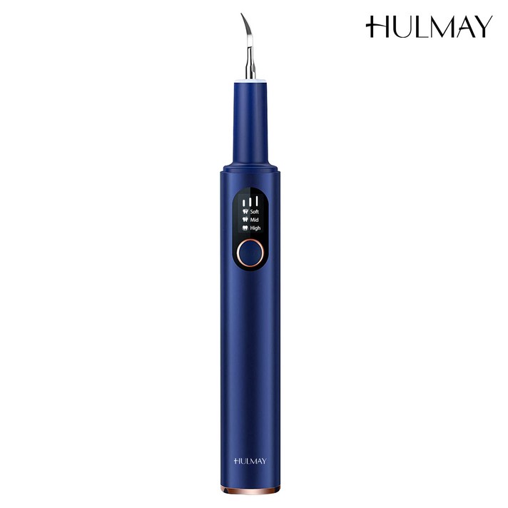 Hulmay 초음파 치석제거기 M3 가정용 전동 치아 셀프 스케일링 기계, 블루