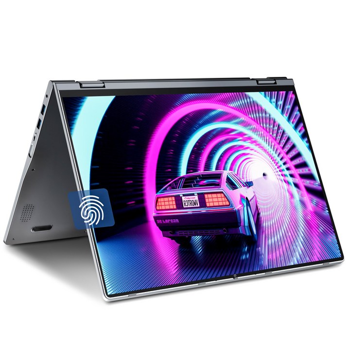 JUMPER 2in1 16인치 컨버터블 노트북 N5095 4GB RAM 128GB SSD 터치스크린 지문인식 WiFi6, JUMPER J1 SEUN186, WIN11 Home, 4GB, 128GB, 회색