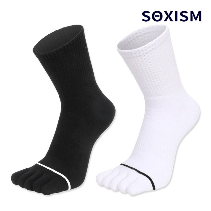 삭스이즘 남성용 스포츠발가락양말 중목 5켤레 SX_5001