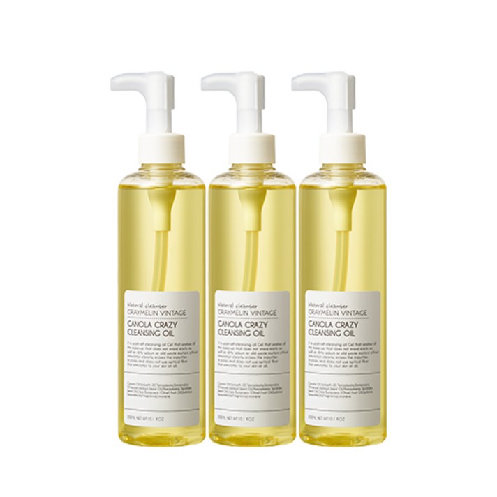  그레이멜린 카놀라 크레이지 클렌징오일 300ml, 3개 