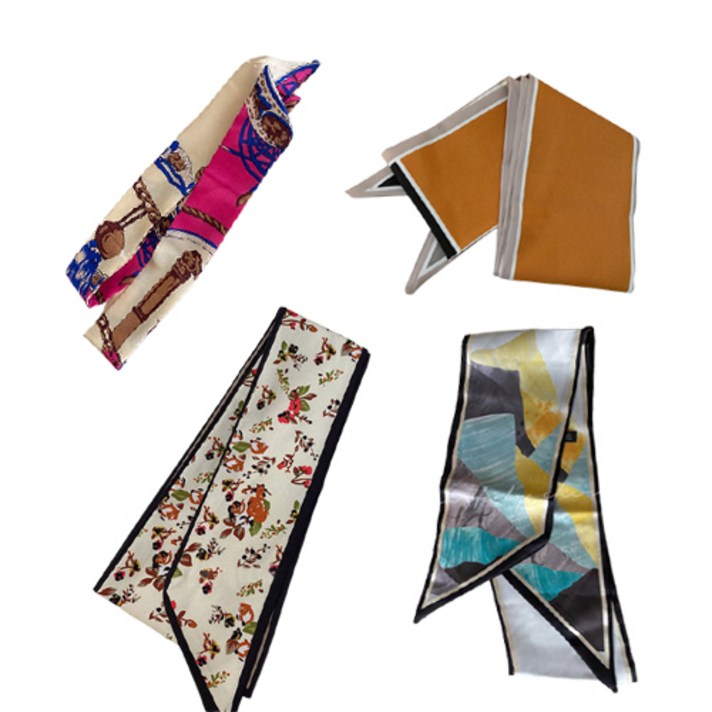 니즈백 미니 쁘띠 트윌리 스카프 4개 세트 A