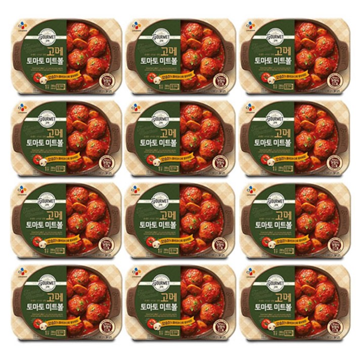 CJ 고메 토마토 미트볼, 200g, 12개