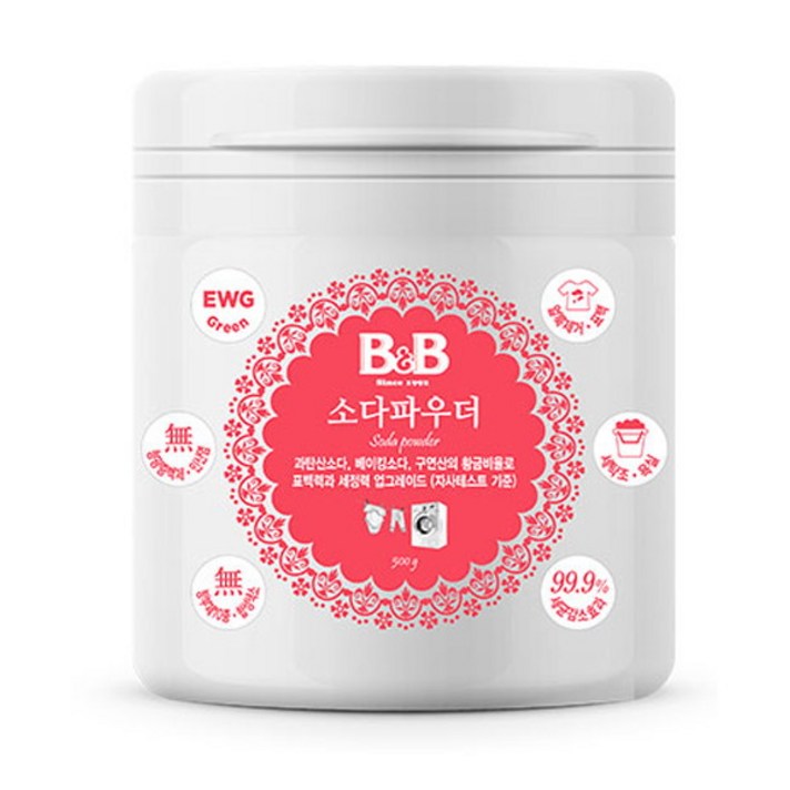 [비앤비] 소다파우더 500g(용기) /유아용 안심 표백제, 필수선택:비앤비 소다파우더500g