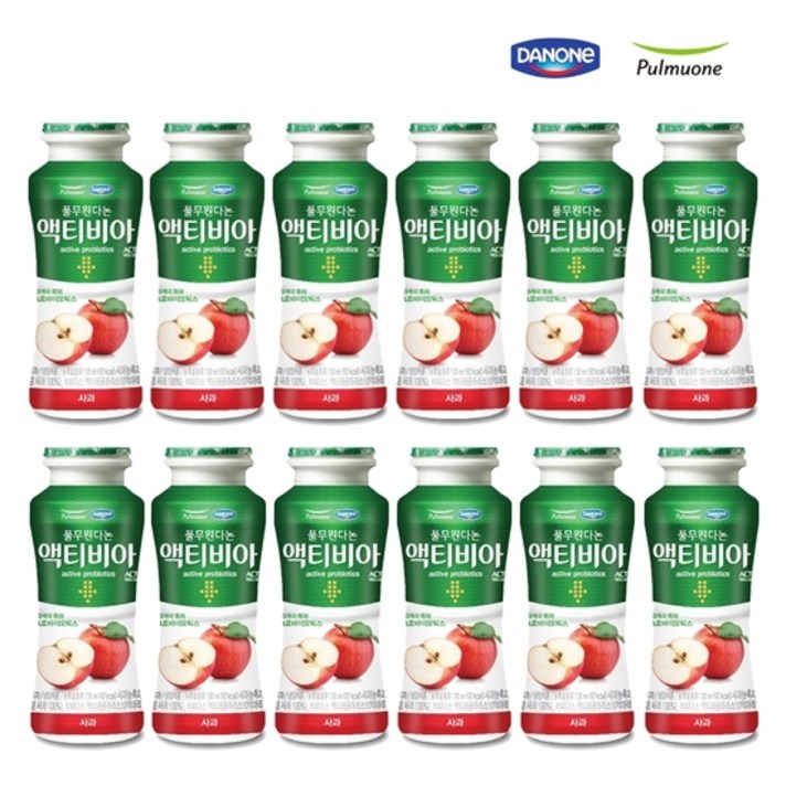 풀무원 다논 액티비아 사과 130ml x 12개