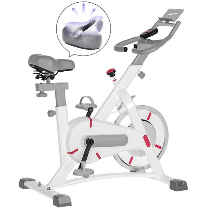 OMYGA 함께 스포츠 홈 유산소운동 헬스자전거 실내사이클 스피니 바이크, 609화이트