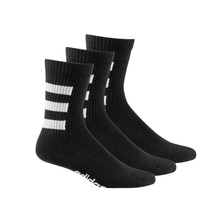 아디다스 양말-양말세트-크루양말(GE6163-블랙)3팩 신상품, 블랙