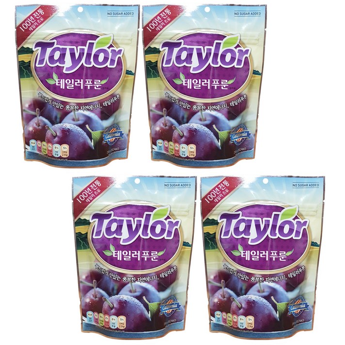 테일러) 테일러푸룬 건자두 250g x 4팩, 1000g