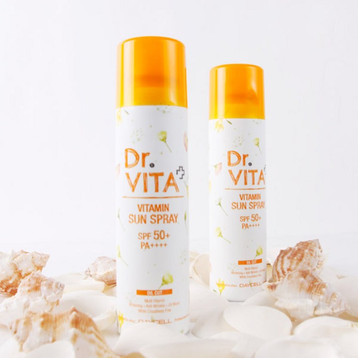데이셀 닥터비타 비타민 선스프레이 SPF50+ PA++++ 2개 (뿌리는 선크림), 2개 [기능성 샘플 증정!], 150ml