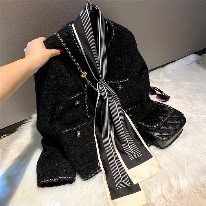 Apr.26 260번 스카프 헤어밴드 빈티지 패션 스카프 부드러운 넥타이 직사각형 액세서리 스카프 창춘Z