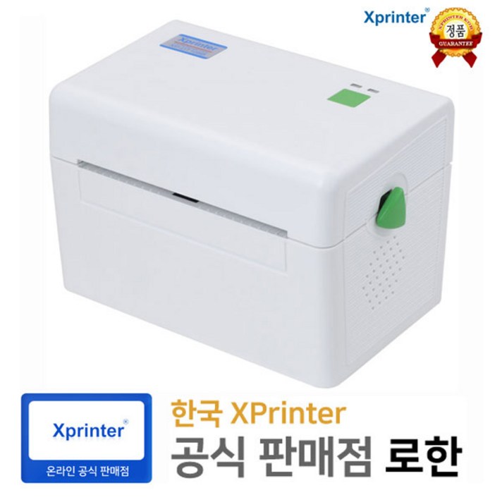 [한국정품] Xprinter XP-DT108BKR 바코드 라벨 프린터 택배송장출력 프린터 XP-DT108B-KR 택배 프린터 XP-DT108B 송장 프린터, 1개, XP-DT108W-KR_화이트