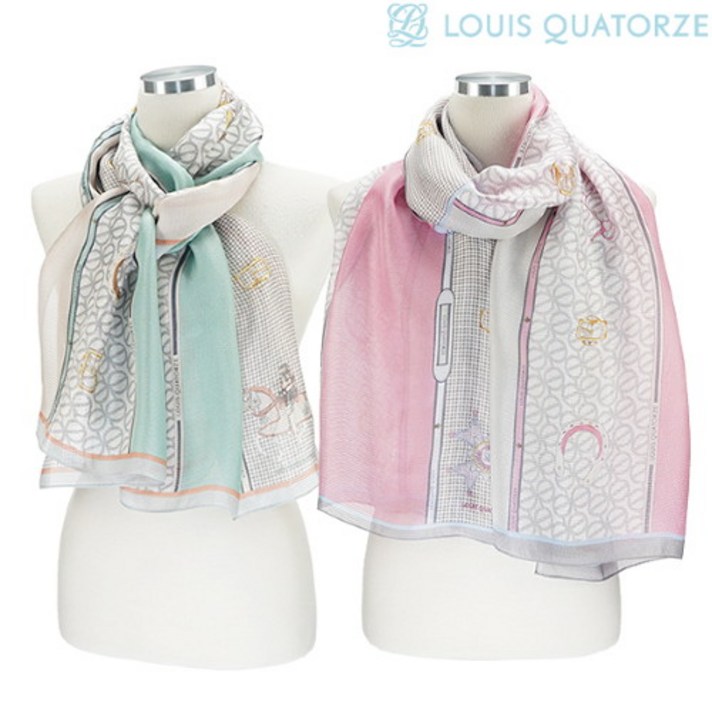 루이까또즈 [루이까또즈] 실크100 스포티 벨트 롱 스카프 2종 SA-2WSL308