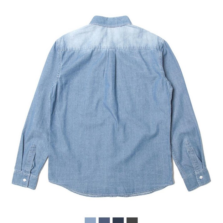 4가지 컬러 연청부터 흑청 남자 난방 남자코디 슬렉스코디용 남방 청재질 데님룩 진