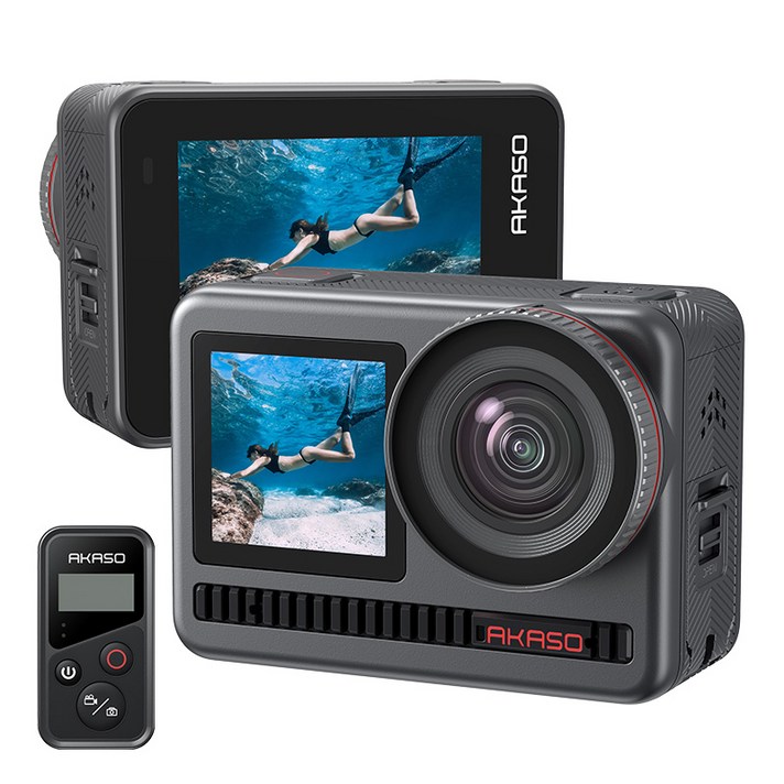 [신상출시 50%}AKASO Brave8 8K 타임랩스 4K60fps 48MP WiFi 터치스크린 방수 액션캠 자전거 오토바이 블랙박스(한국어 지원)