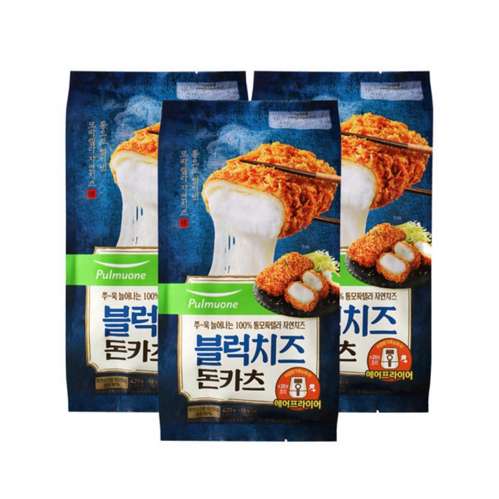 블럭치즈 돈카츠 3개, 단품, 단품