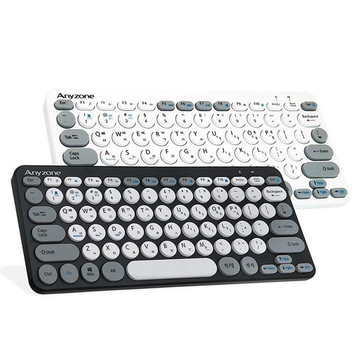 레트로 무소음 휴대용 미니 노트북 태블릿 갤럭시탭 맥북 아이패드 C타입 무선 블루투스 키보드