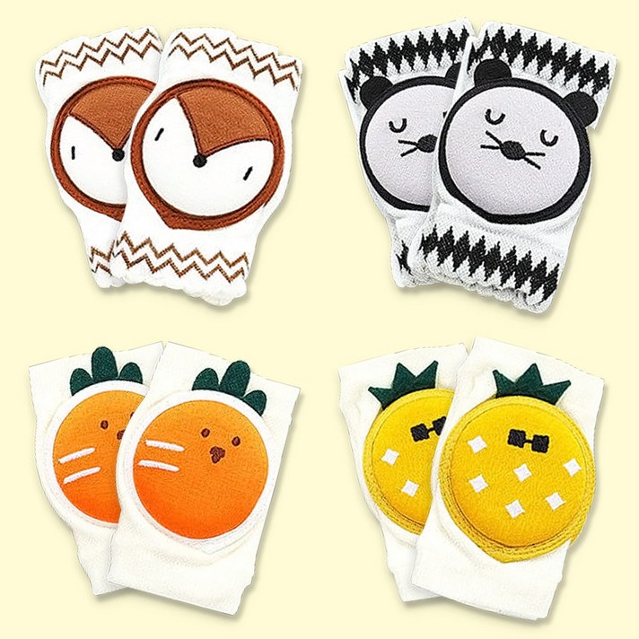[iwoori] 유아용 걸음마 무릎보호대, 1개, pineapple