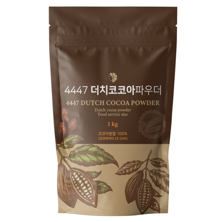  [1KG] 무가당 더치 코코아 가루 분말(100%) 네덜란드산, 1kg, 1개입, 1개 